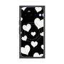 Premium Square Case with Pixelsnap［ Dot Hearts - Black ］