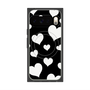Premium Square Case with Pixelsnap［ Dot Hearts - Black ］