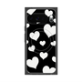 Premium Square Case with Pixelsnap［ Dot Hearts - Black ］