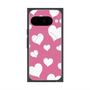 Premium Square Case with Pixelsnap［ Dot Hearts - Pink ］