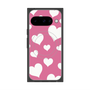 Premium Square Case with Pixelsnap［ Dot Hearts - Pink ］