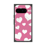 Premium Square Case with Pixelsnap［ Dot Hearts - Pink ］