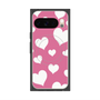 Premium Square Case with Pixelsnap［ Dot Hearts - Pink ］
