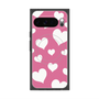 Premium Square Case with Pixelsnap［ Dot Hearts - Pink ］