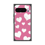 Premium Square Case with Pixelsnap［ Dot Hearts - Pink ］