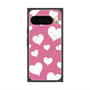 Premium Square Case with Pixelsnap［ Dot Hearts - Pink ］