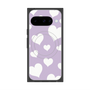 Premium Square Case with Pixelsnap［ Dot Hearts - Purple ］