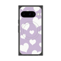 Premium Square Case with Pixelsnap［ Dot Hearts - Purple ］