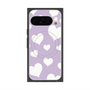 Premium Square Case with Pixelsnap［ Dot Hearts - Purple ］
