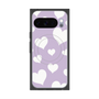 Premium Square Case with Pixelsnap［ Dot Hearts - Purple ］
