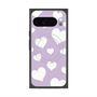 Premium Square Case with Pixelsnap［ Dot Hearts - Purple ］