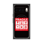 Premium Square Case with Pixelsnap［ FRAGILE Sticker - Black ］