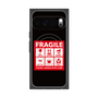 Premium Square Case with Pixelsnap［ FRAGILE Sticker - Black ］