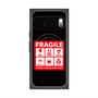 Premium Square Case with Pixelsnap［ FRAGILE Sticker - Black ］