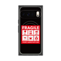 Premium Square Case with Pixelsnap［ FRAGILE Sticker - Black ］