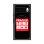 Premium Square Case with Pixelsnap［ FRAGILE Sticker - Black ］