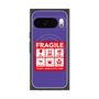 Premium Square Case with Pixelsnap［ FRAGILE Sticker - Purple ］