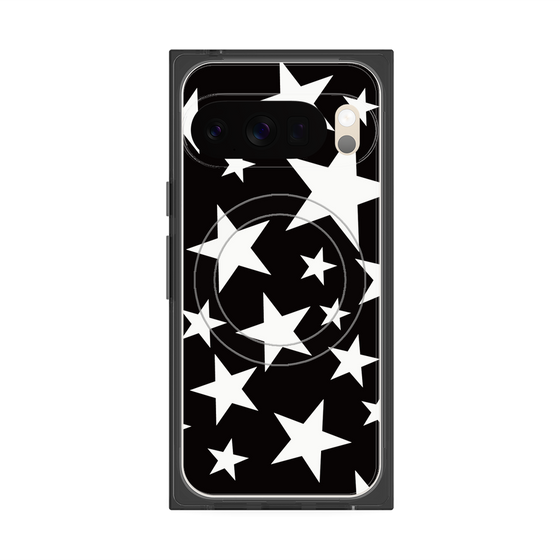 Premium Square Case with Pixelsnap［ Stars - Black ］