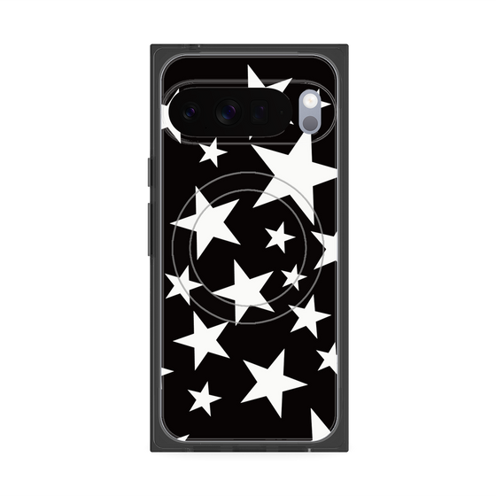 Premium Square Case with Pixelsnap［ Stars - Black ］