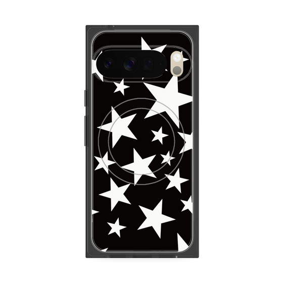 Premium Square Case with Pixelsnap［ Stars - Black ］