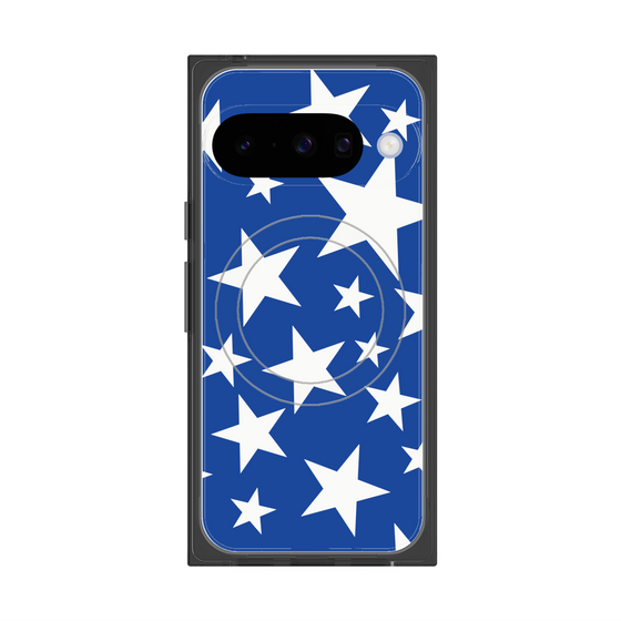 Premium Square Case with Pixelsnap［ Stars - Blue ］