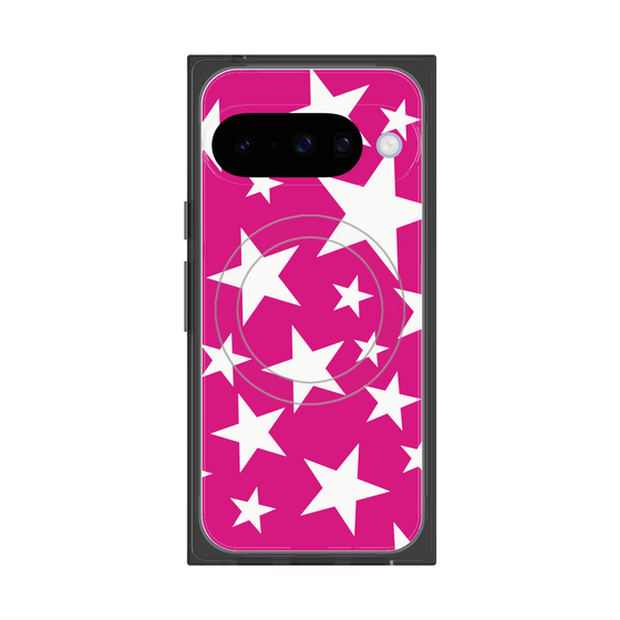 Premium Square Case with Pixelsnap［ Stars - Pink ］