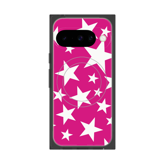 Premium Square Case with Pixelsnap［ Stars - Pink ］