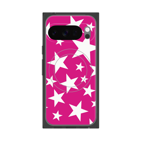 Premium Square Case with Pixelsnap［ Stars - Pink ］