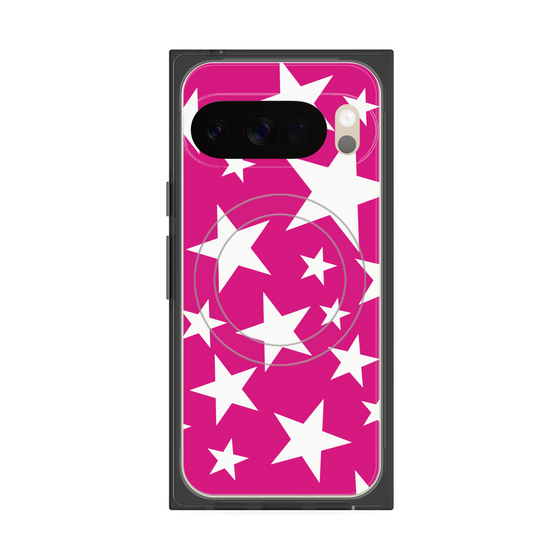 Premium Square Case with Pixelsnap［ Stars - Pink ］