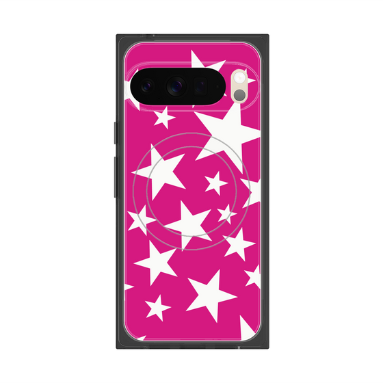 Premium Square Case with Pixelsnap［ Stars - Pink ］