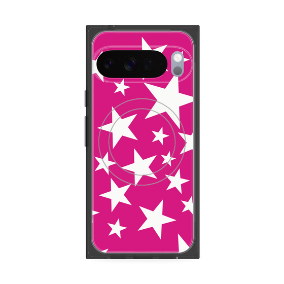 Premium Square Case with Pixelsnap［ Stars - Pink ］