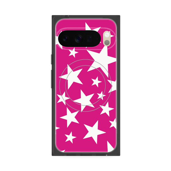 Premium Square Case with Pixelsnap［ Stars - Pink ］
