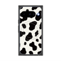 Premium Square Case with Pixelsnap［ Cow - White ］