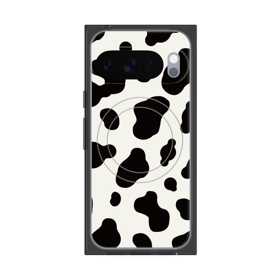 Premium Square Case with Pixelsnap［ Cow - White ］