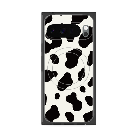 Premium Square Case with Pixelsnap［ Cow - White ］