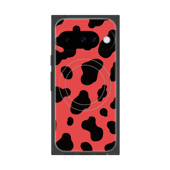 Premium Square Case with Pixelsnap［ Cow - Red ］