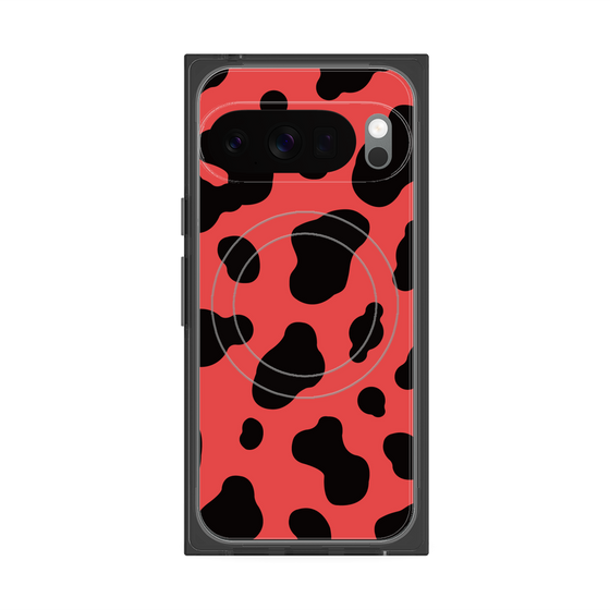 Premium Square Case with Pixelsnap［ Cow - Red ］