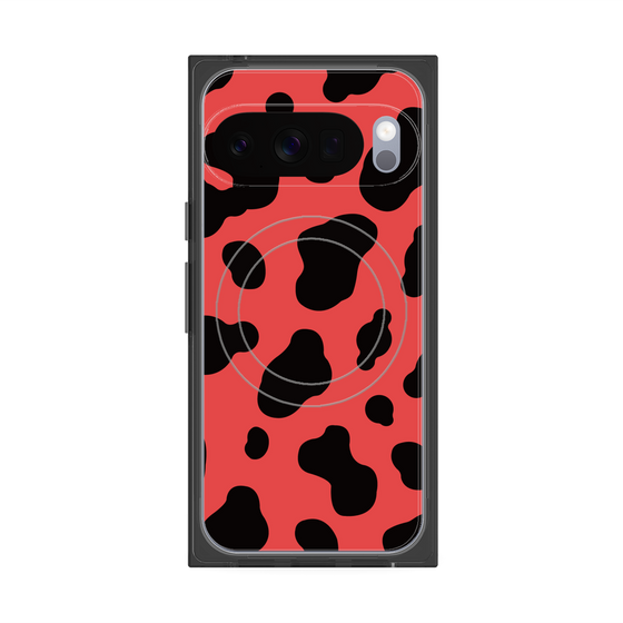 Premium Square Case with Pixelsnap［ Cow - Red ］