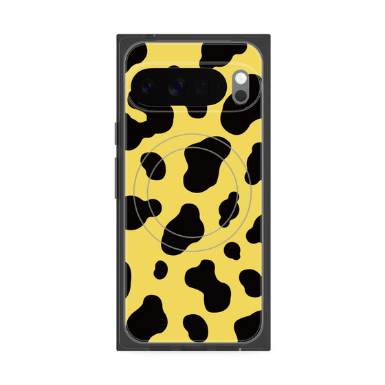Premium Square Case with Pixelsnap［ Cow - Yellow ］