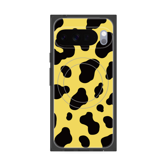 Premium Square Case with Pixelsnap［ Cow - Yellow ］