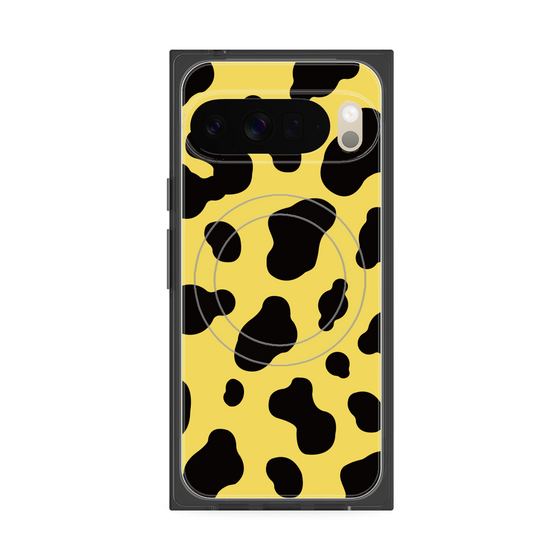 Premium Square Case with Pixelsnap［ Cow - Yellow ］