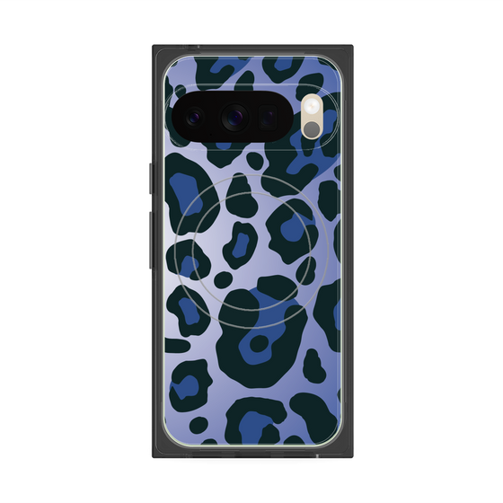 Premium Square Case with Pixelsnap［ Leopard - Blue ］