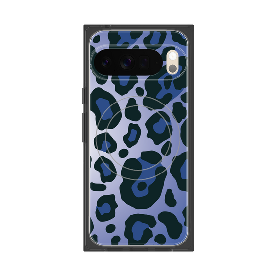 Premium Square Case with Pixelsnap［ Leopard - Blue ］
