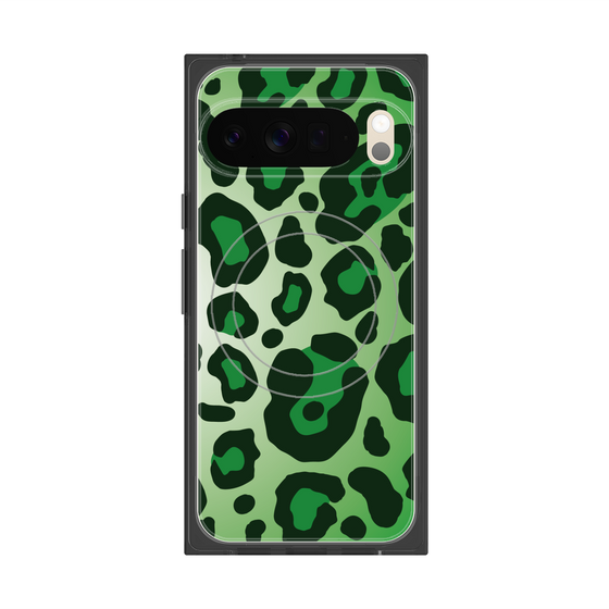 Premium Square Case with Pixelsnap［ Leopard - Green ］