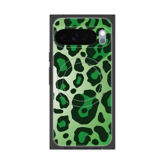 Premium Square Case with Pixelsnap［ Leopard - Green ］