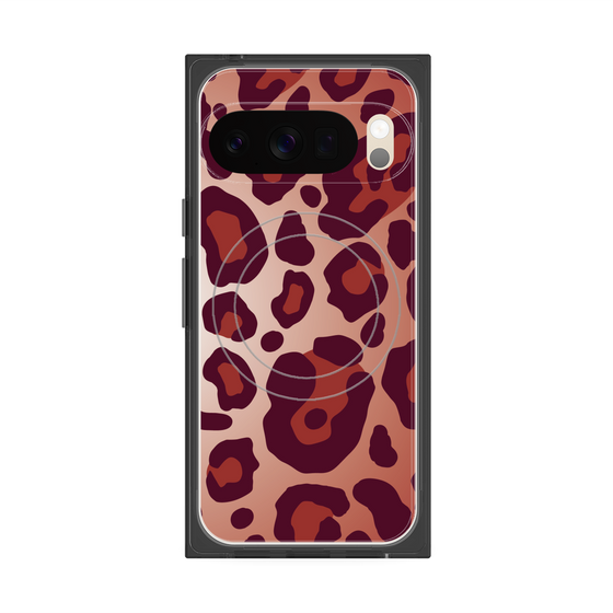 Premium Square Case with Pixelsnap［ Leopard - Red ］
