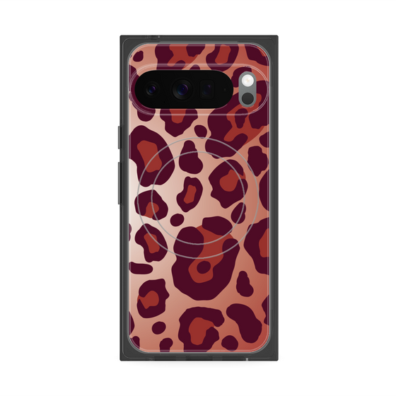 Premium Square Case with Pixelsnap［ Leopard - Red ］