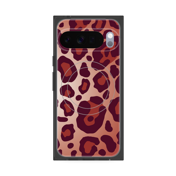Premium Square Case with Pixelsnap［ Leopard - Red ］