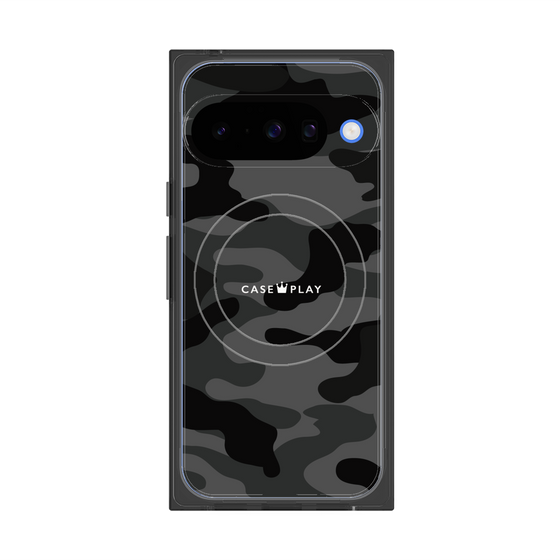 Premium Square Case with Pixelsnap［ Camouflage - Black ］