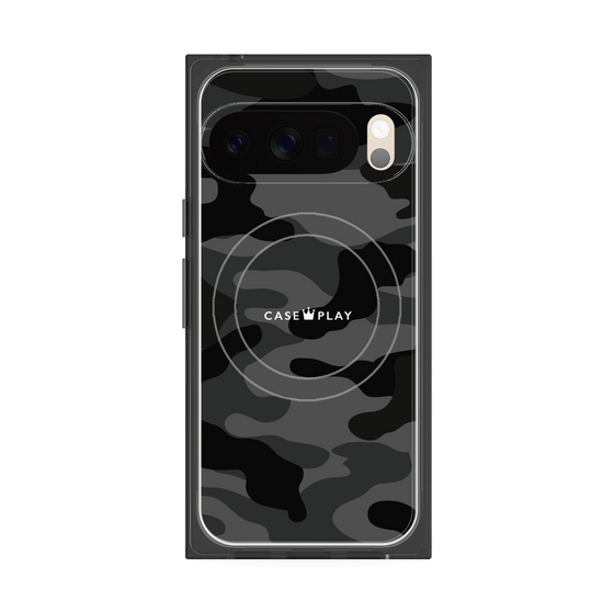 Premium Square Case with Pixelsnap［ Camouflage - Black ］